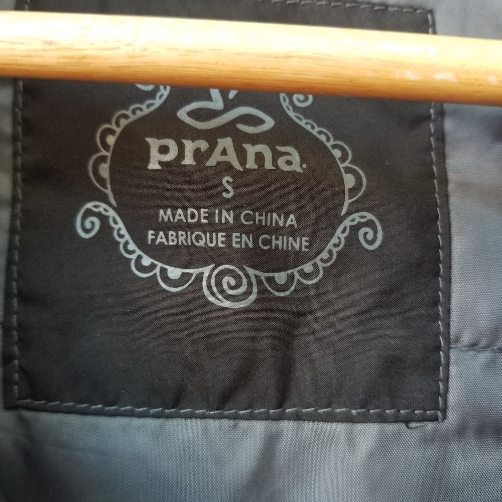 Prana Women's Asymmetrical Black Zip Jacket, Small - Picture 4 of 9